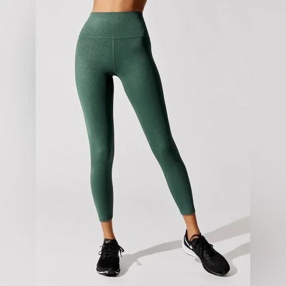 Carbon Pants - Carbon 38 Shine Powder 7/8 Leggings Y2K SHINE POWDER EVERGREEN Small A004719